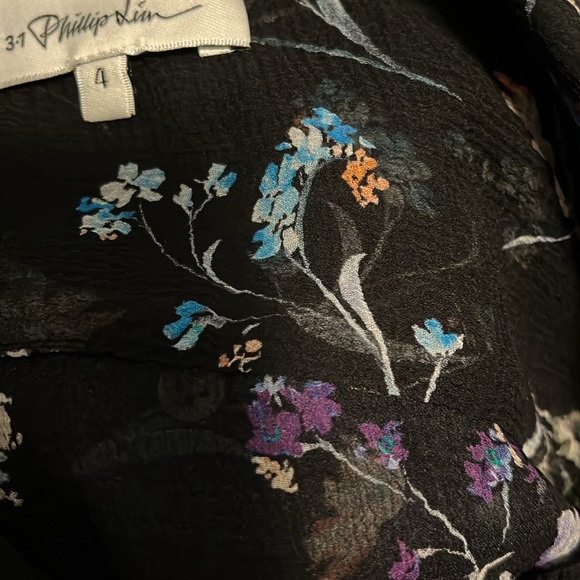 3.1 Phillip Lin Sheer Silk Blouse - Picture 13 of 16